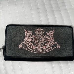 Juicy Couture Gray and Pink Wallet